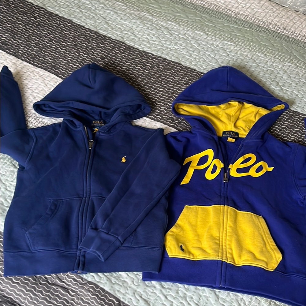 Polo by Ralph Lauren Kids Blue and Yellow Hoodies